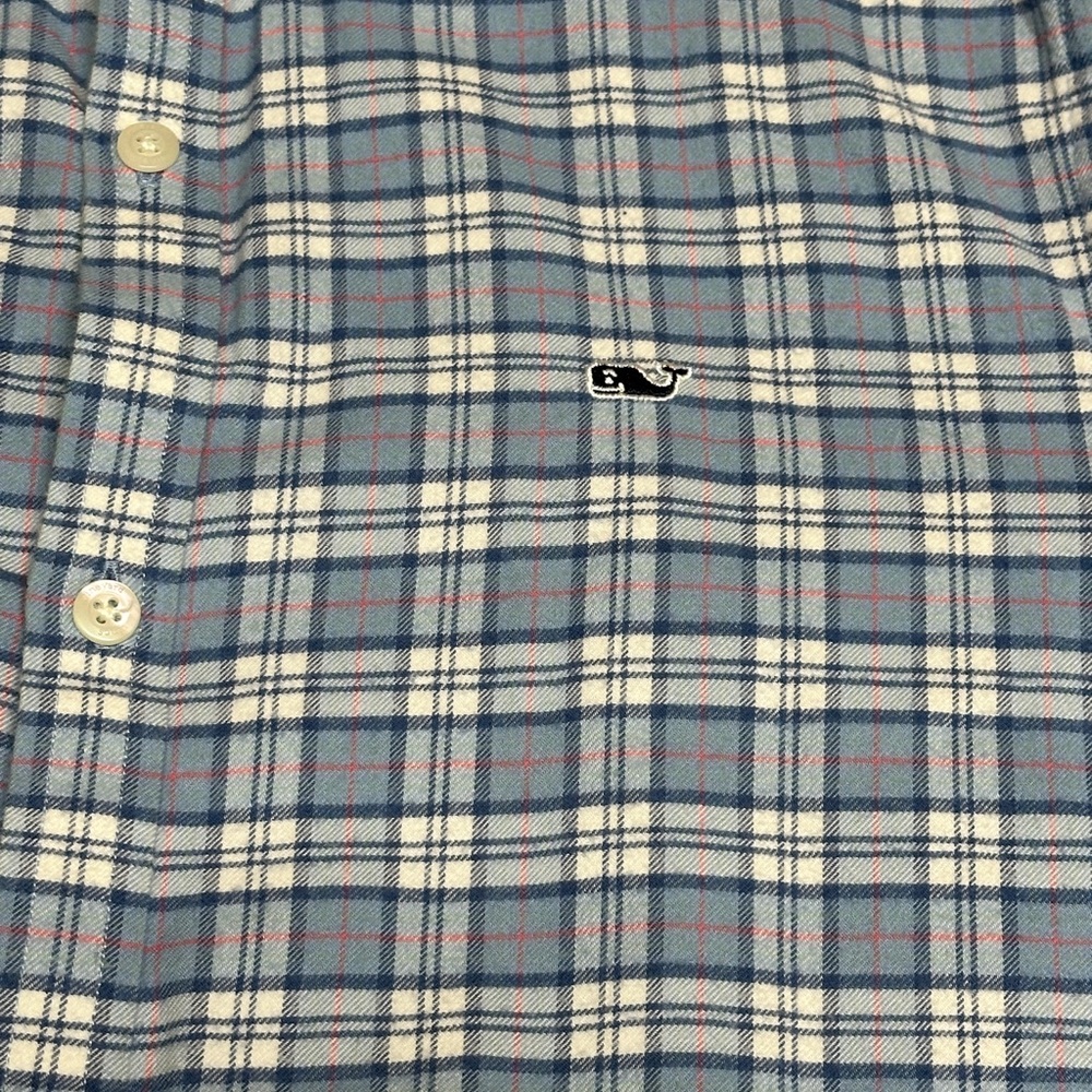Vineyard Vines Kids Checkered Button-up (Size: X-Large) - Picture 4 of 5